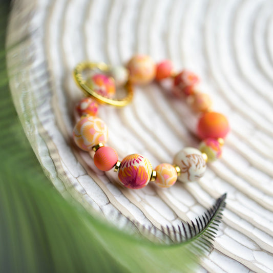 Sunshine Bay Small Bead Wrist Keychain